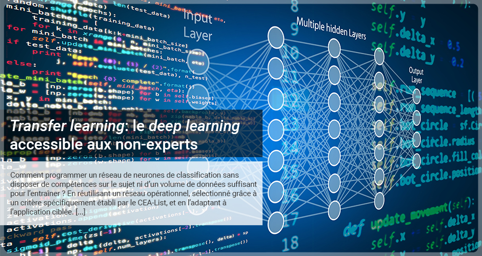 Transfer learning: le deep learning accessible aux non-experts