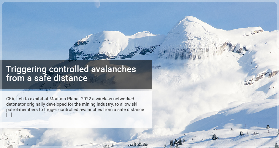 Triggering controlled avalanches from a safe distance